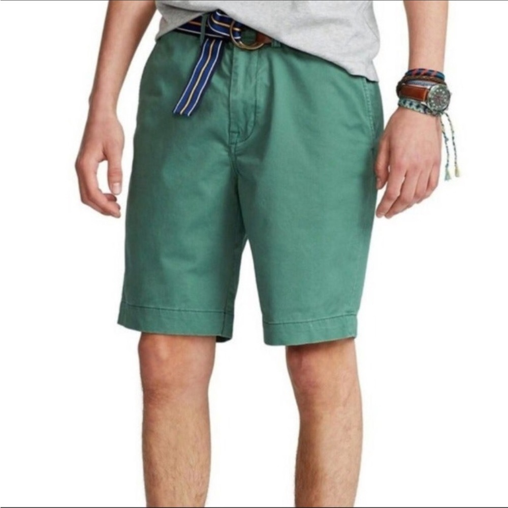 Polo by Ralph Lauren Men’s Cotton Dress 10in Shorts Size 34 Teal